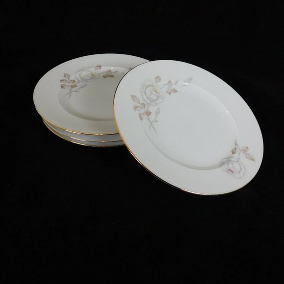 Johann Haviland Sweetheart Rose Bavaria Germany Set of 4 Bread & Butter Plates - Picture 1 of 12